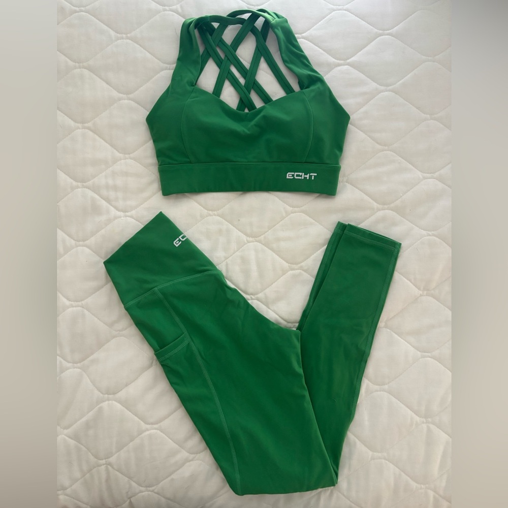ECHT Green Activewear Leggings Set